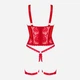 Erotyczny gorset Obsessive Belovya XS/S Red (5901688239766) - obraz 6