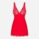 Komplet erotyczny (halka + stringi) Obsessive Luvae S/M Red (5901688250815) - obraz 4