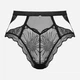 Majtki erotyczne brazylijskie Obsessive Mibelia XS/S Black (5901688239667) - obraz 5