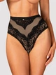 Majtki erotyczne brazylijskie Obsessive Olvidia XS/S Black (5901688239827) - obraz 1