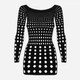 Sukienka erotyczna Obsessive Rocker S/M/L Black (5900308558966) - obraz 3