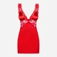 Komplet erotyczny (halka + stringi) Obsessive Secred S/M Red (5901688206782) - obraz 4