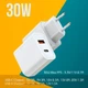 Быстрая зарядка для смартфона USB/Type-C GS-W30A0933 (быстрая зарядка), 30W - изображение 6