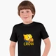Детская футболка Бравл Старс Ворон желтый (Brawl Stars Crow yellow) (25186-1028) 158-164 см Хлопок Черный - изображение 1