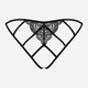 Majtki erotyczne brazylijskie Obsessive Miamor S/M Black (5901688209912) - obraz 6