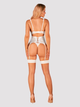 Pończochy erotyczne Obsessive S814 S/M White (5901688238752) - obraz 4