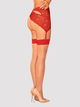 Pończochy erotyczne Obsessive S814 S/M Red (5901688238820) - obraz 2