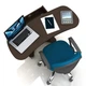 Стол-трансформер для ноутбука из ЛДСП Comfy Home Kombi A3 Zeus венге - изображение 5