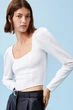 Блузка женская H&M 061120657 S Кремовая (6666000239143) - изображение 2
