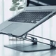 Подставка для ноутбука Nillkin ProDesk 11" - 17" Темно-серый + регулировка высоты - изображение 3