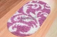 Пушистый прикроватный коврик Loca 9161 D.Pink овал 60х110 см Розовый - изображение 2