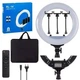 Кільцева LED лампа Ring Light RL-14 (36см) (3 кріплення) (пульт + сумка) - изображение 2