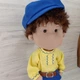 Інтер'єрна текстильна лялька ручної роботи Петя Hand Made - зображення 3