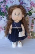 Интерьерная текстильная кукла ручной работы Ангелина Hand Made - изображение 3