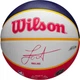 Мяч баскетбольный Wilson NBA Player Local Nikola Jokic р. 7 (WZ4006701XB7) Blue/Yellow - изображение 3