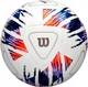 Мяч футбольный Wilson NCAA Vivido Replica Soccer Ball р. 5 (WS2000401XB05) White/Orange/Purple - изображение 1