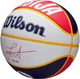 Мяч баскетбольный Wilson NBA Player Local Nikola Jokic р. 7 (WZ4006701XB7) Blue/Yellow - изображение 6