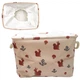 Кошик для іграшок з тканини Bambi CLR619 S з ручками, Білка 35х25 см (CLR619 Pink-RT) - зображення 1
