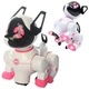 Музыкальная интерактивная собака Defa Toys 8201A D с подсветкой Розовый 20 см (8201A PINK-RT) - изображение 1