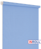 Ролета тканевая INROLL Есо-Mini 110х165 см Len Голубой 2074 - изображение 3