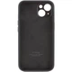Чехол Fiji Silicone Case Full Camera для Apple iPhone 15 Plus бампер накладка с защитой камеры Black - изображение 2
