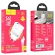 МЗП Hoco N21 Topspeed PD30W+QC3.0 (1USB/1Type-C/3A) + Type-C to Lightning Білий - зображення 4