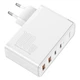 Сетевое зарядное устройство Baseus 100W Quick GaN2 Pro QC4.0+PD3.0 2USB+2Type-C 5A + кабель Baseus Type-C to Type-C 100W 20V/5A 1м White - изображение 4