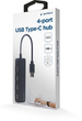 Hub USB Gembird 4-port USB Type-C Black (UHB-CM-U2P4-01) - obraz 3