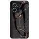 Чехол с рисунком Deexe Gradient Pattern для Xiaomi Redmi Note 12 - Black / Gold - изображение 1