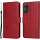 Чехол Deexe Classic Wallet для OPPO Reno 8T - Red - изображение 1