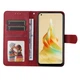 Чехол Deexe Classic Wallet для OPPO Reno 8T - Red - изображение 2