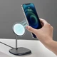Беспрвоодная зарядка Baseus Swan Magnetic Desktop Bracket Wireless Charger (WXSW-01) Black - изображение 10