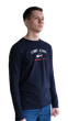 Чоловічий лонгслів Tommy Hilfiger TH-13530-1 Dark Blue 2XL - зображення 2