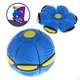Літаючий м'яч трансформер з ЛЕД підсвіткою Фрісбі НЛО Flat Ball Disc Літаюча тарілка для дітей Синій - зображення 1