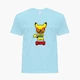 Детская футболка Бравл Старс Леон Пикачу (Brawl Stars Leon Pikachu) (25186-2601) 122-128 см Хлопок Голубой - изображение 4