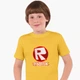 Детская футболка для мальчиков Роблокс (Roblox) (25186-1708-18) 158-164 см Хлопок Желтый - изображение 1