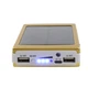 Корпус повербанка PowerBank на 5 18650 Li-ion Li-Pol (под пайку) с солнечной панелью и фонарем, 2x USB до 2A, золото - изображение 5
