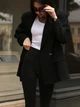 Женские леггинсы со штрипками / Штрипки Akta Casual , чёрные размер S ( 1038_S ) - изображение 5