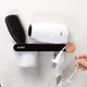 Полиця з тримачем для фену MVM BP-33 WHITE/BLACK клейка - изображение 9