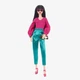 Лялька Барбі колекційна Висока брюнетка Колор-блок Barbie Exclusive Signature Looks Doll, With Mix-and-Match Color Block Fashions #19 (HJX28) - зображення 1