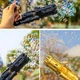 Кулемет генератор мильних бульбашок BUBBLE GUN BLASTER машинка для бульбашок автомат чорний - зображення 2