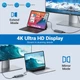 Док-станция адаптер HOPDAY 10 в 1 USB-концентратор C с HDMI 4K, 3 USB 3.0, PD 100 Вт, SD/TF, 3,5-мм наушники. - изображение 5