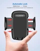 Автомобильный держатель с авто-фиксатором телефона Floveme RCD-813 Black - изображение 12