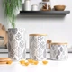 Емкость для хранения МВМ MY HOME 1100 мл Белая (KP-15 L WHITE/WOOD) - изображение 4