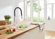 Змішувач для кухні одноважільний з гнучким виливом GROHE Viamo чорний латунь 30433000 - зображення 7