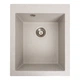 Мойка для кухни PLATINUM гранит 4150 SOKIL 410x500мм прямоугольная врезная без сифона бежевая PLS-A38341 - изображение 1