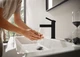 Cмеситель для умывальника однорычажный HANSGROHE Finoris черный латунь с донным клапаном 76023670 - изображение 8