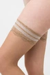 Панчохи на силіконовій резинці Giulia PASSION 20 1/2 Beige-daino жіночі панчохи на силіконовій стрічці - зображення 5