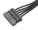 Переходник удлинитель 32 см 15 pin SATA->SATA кабель питания САТА (794728336) плоский Черный - изображение 6