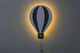 Світлодіодний нічник Монгольф'єр, Повітряна куля на батарейках 3 АА LED нічник в дитячу кімнату - зображення 4